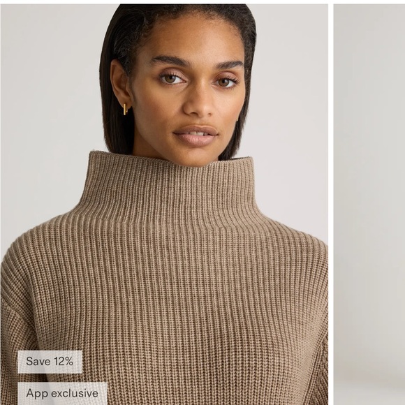 Merino Wool Turtleneck Dress Quince - Picture 3 of 5